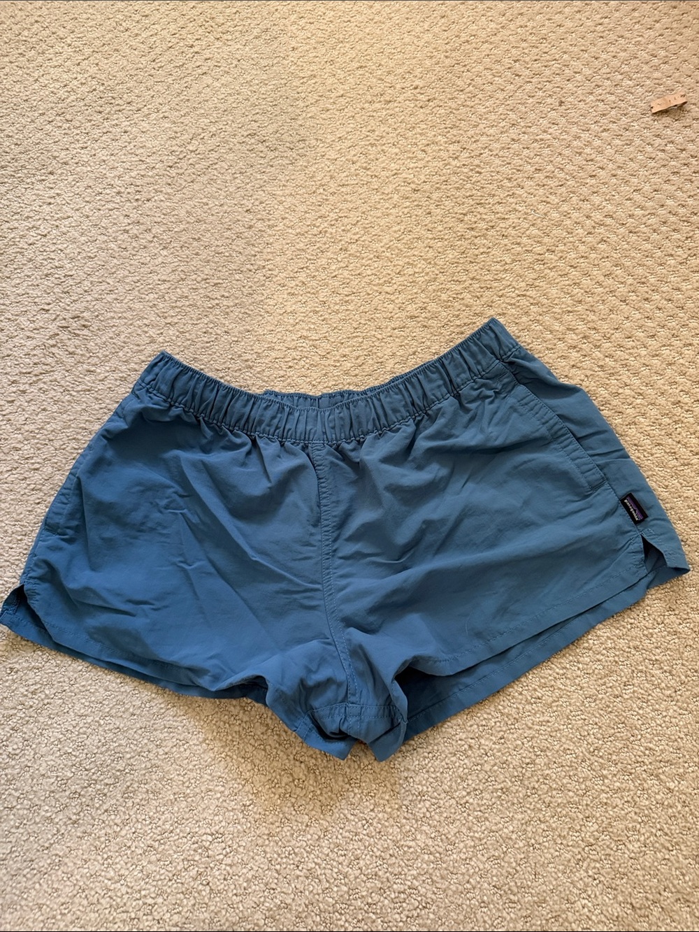 Patagonia Dusty Blue Women's Baggie Shorts, Med